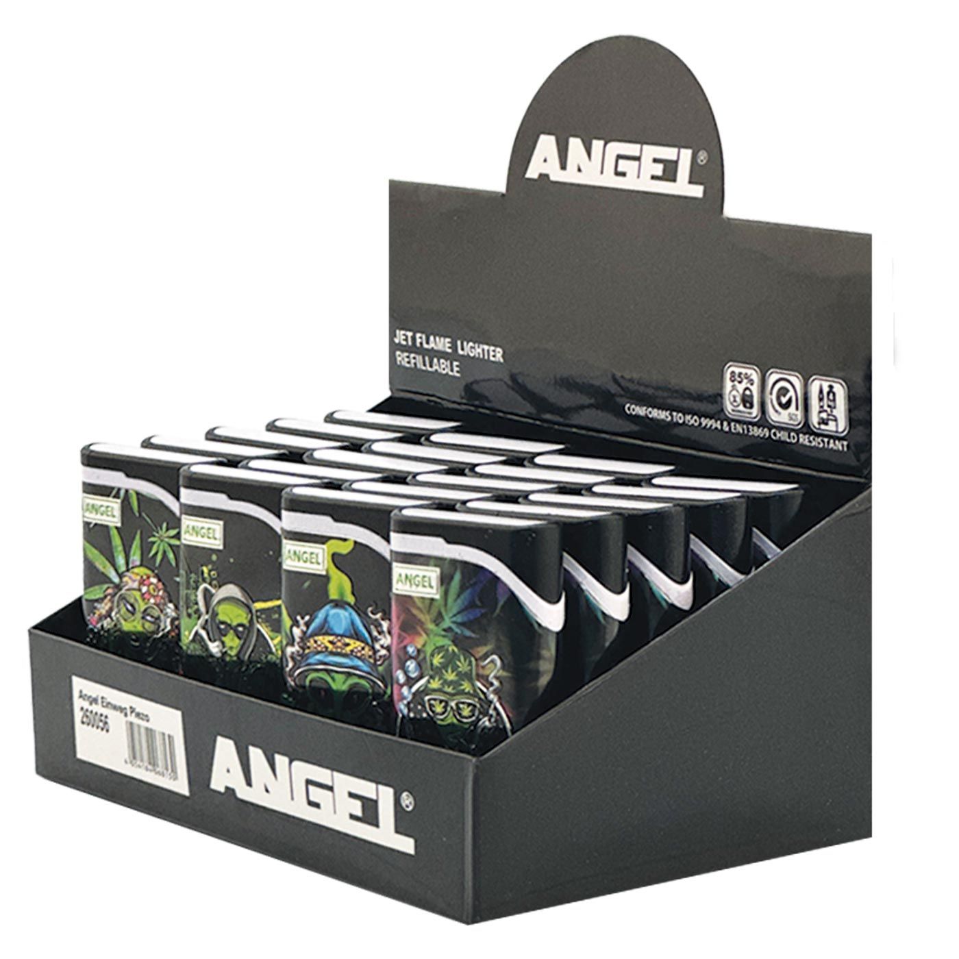Display Angel Jet Flame Lighters 20 Pcs