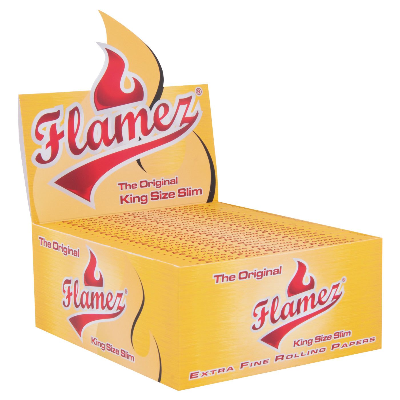 Flamez Yellow Kingsize Slim Box 50 Pcs