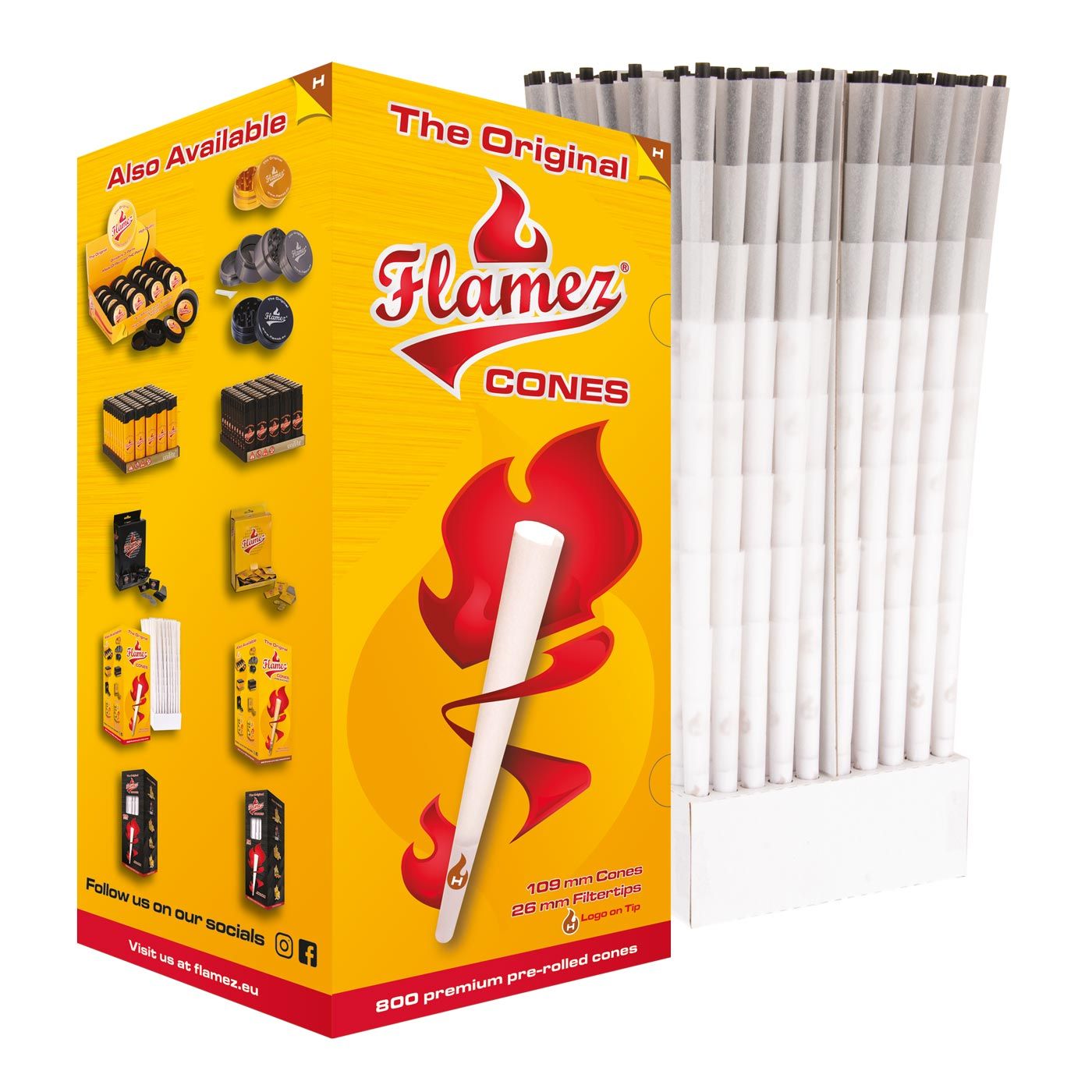 Flamez Cones 109/26Mm H Logo On Tip 800Pcs