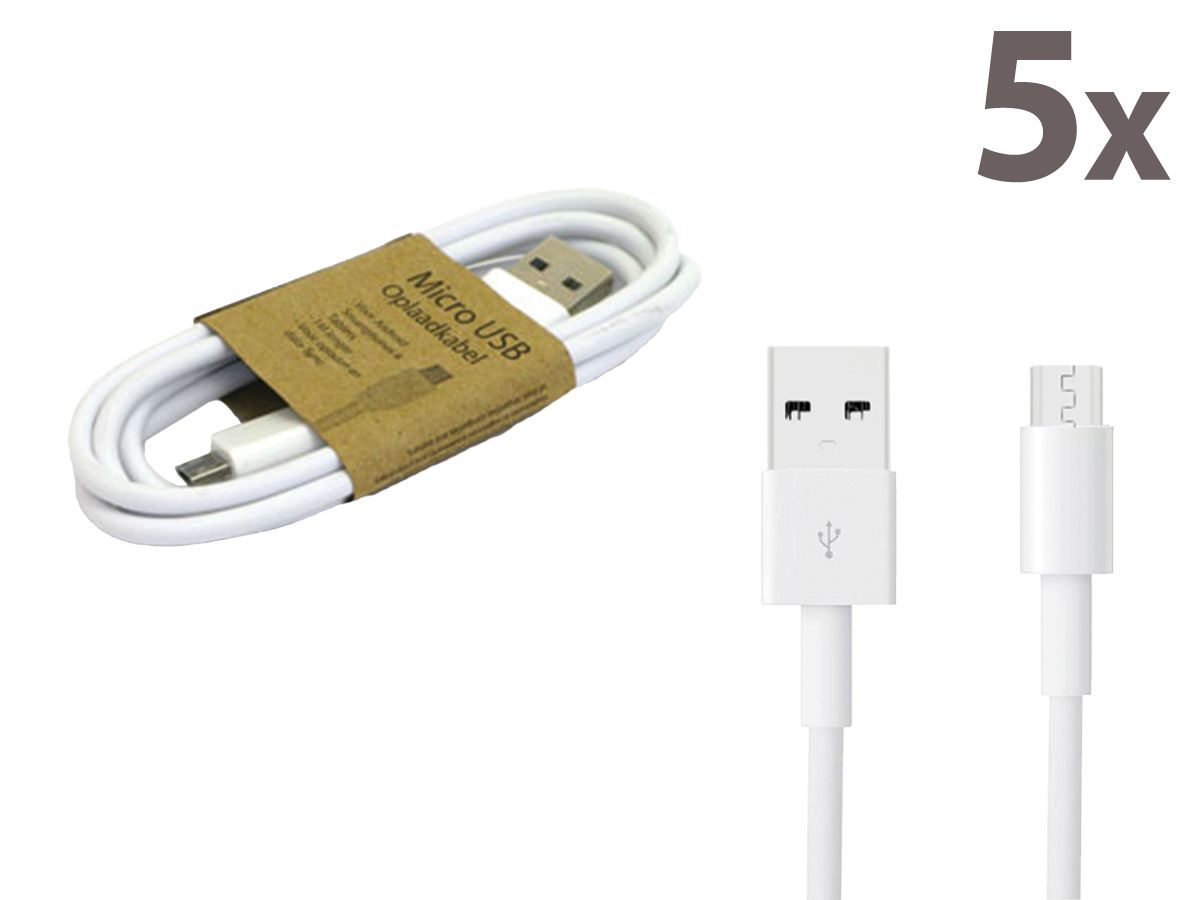 Grab N Go Micro Usb Charging Cable 1M White
