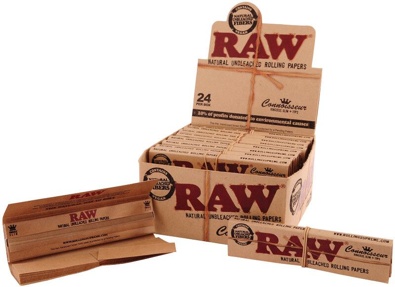 Raw Connoisseur King Size Slim (Box 24/32 Leaves +Tips)