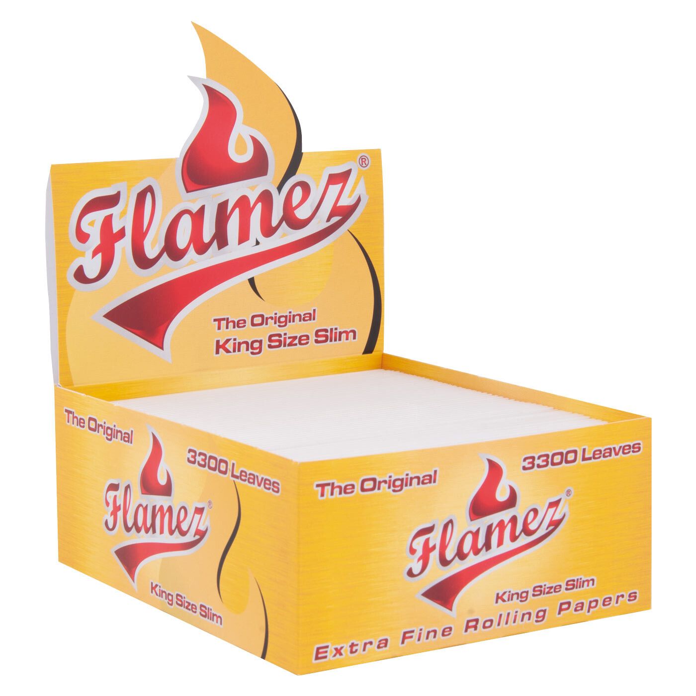 Display Flamez Kingsize Slim Papers Loose 3300 Leaves
