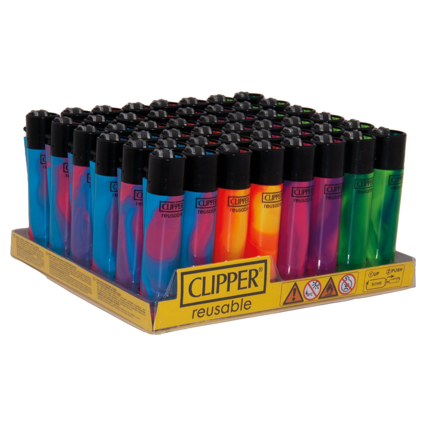 Clipper Lighters Nebuala Mix 1 48Pcs