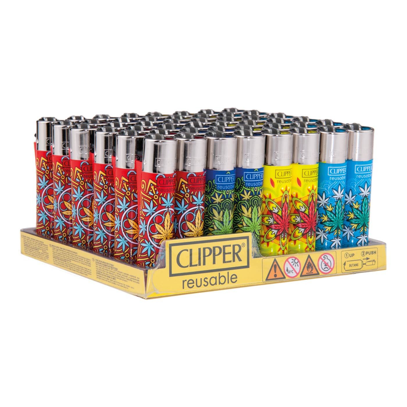 Clipper Lighters High Mandalas 2 48 Pcs