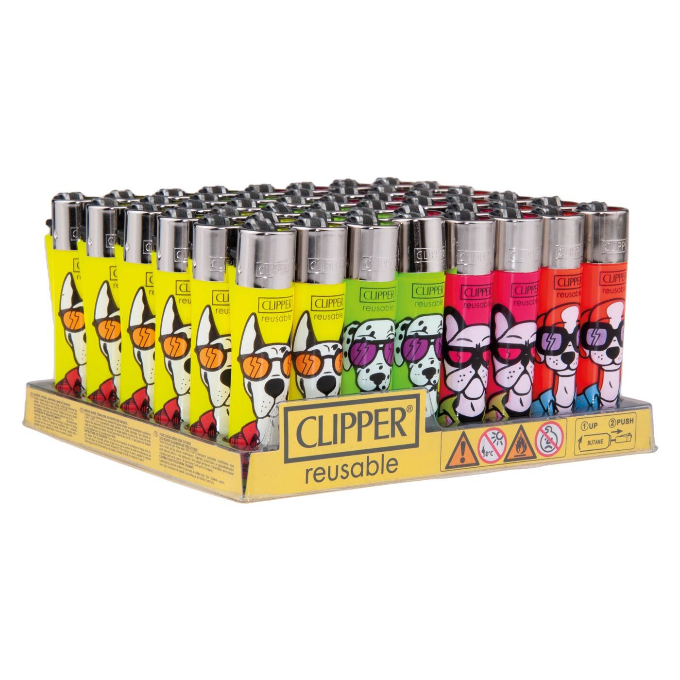 Clipper Lighters Fashion Pals 48 Pcs
