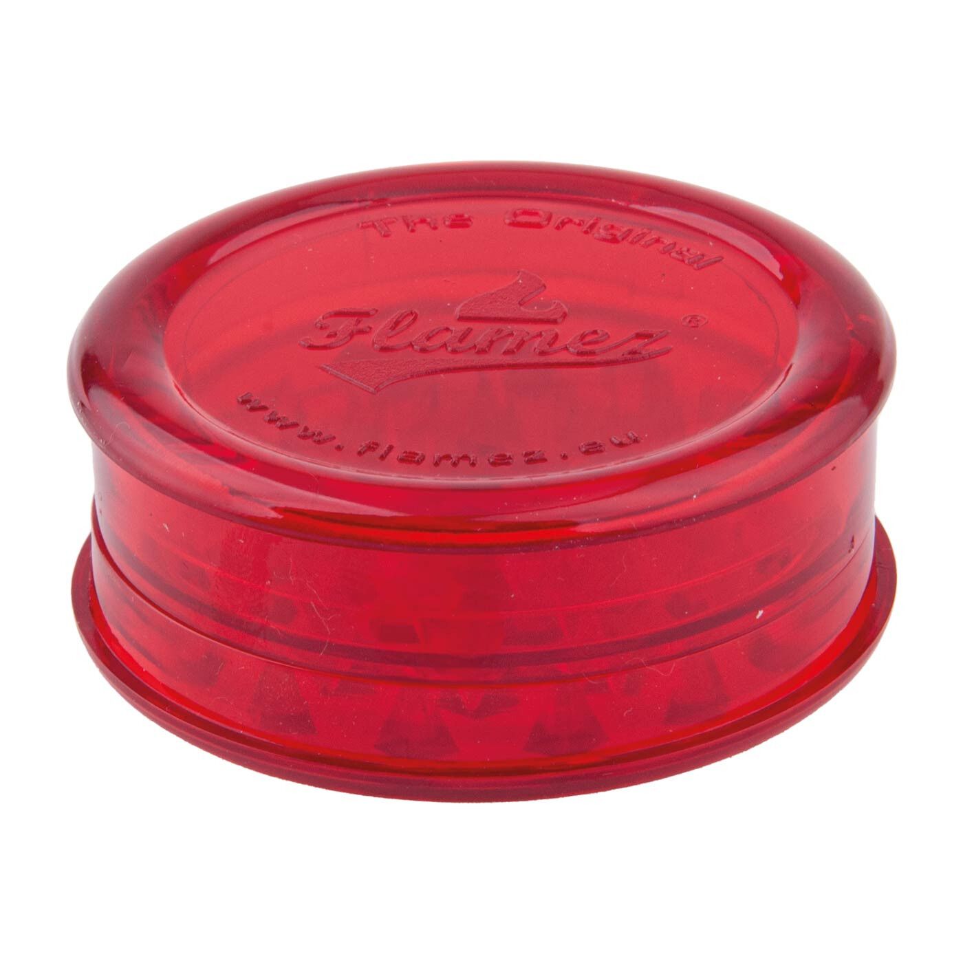Acrylic Super Grinder With Stash Compartment Red