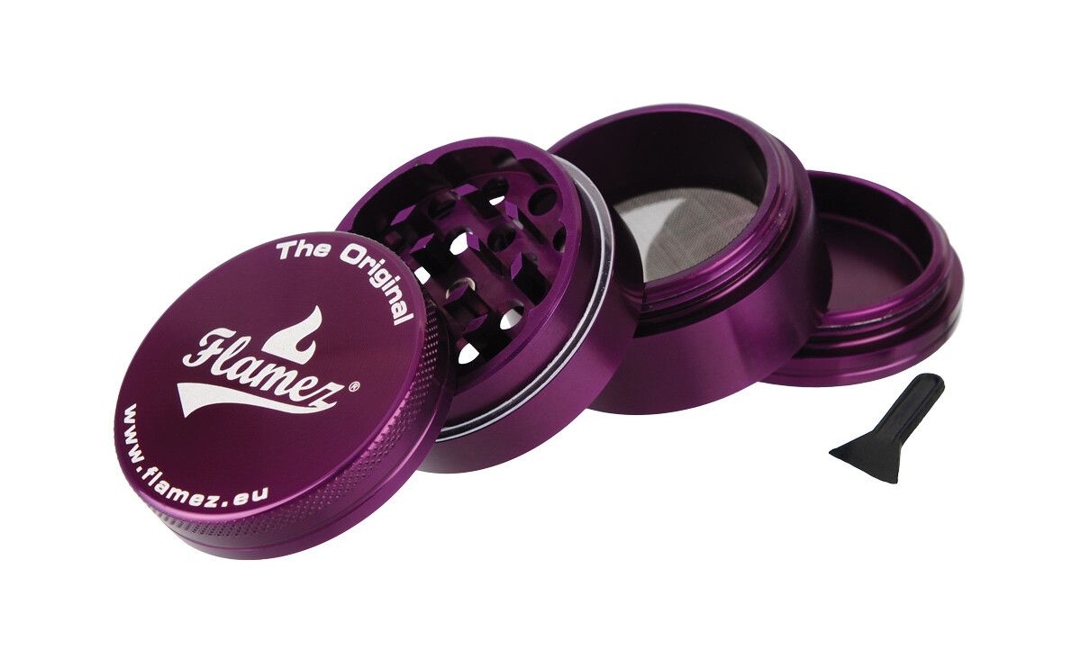 Flamez Grinder 4 Parts 50 Mm Purple