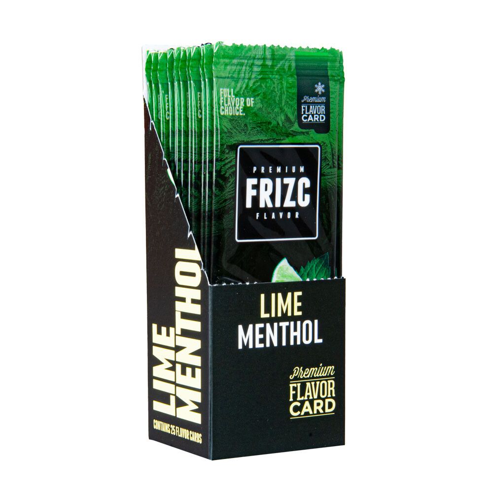 Display Frizc Flavor Card Menthol & Lime 25 Pcs