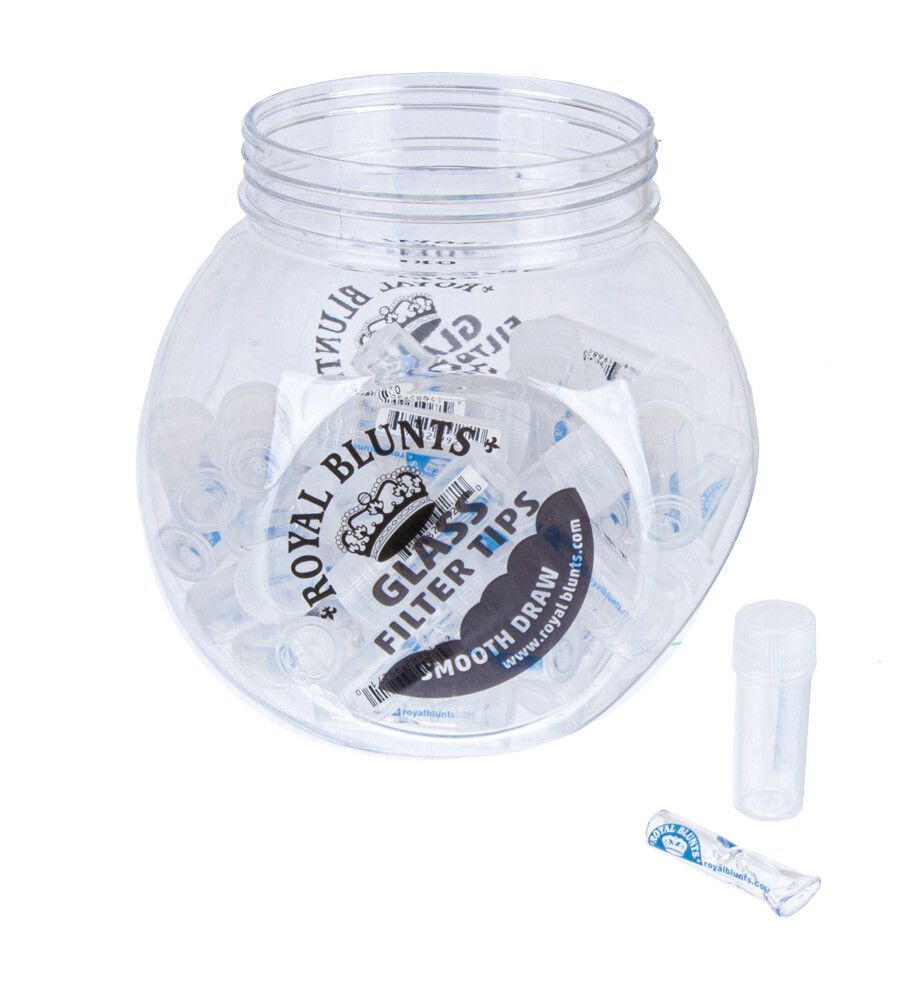 Jar Royal Blunts Glass Filter Tips 50 Pcs