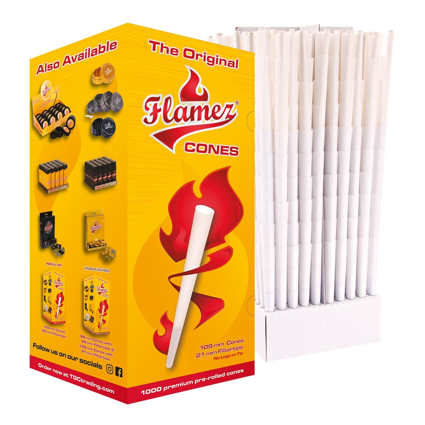 Flamez Cones 109/21Mm No Logo On Tip Box 1000Pcs