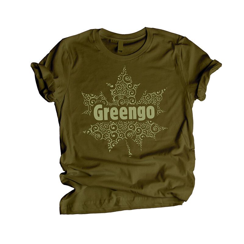 Greengo Organic T-Shirt Moss Green S